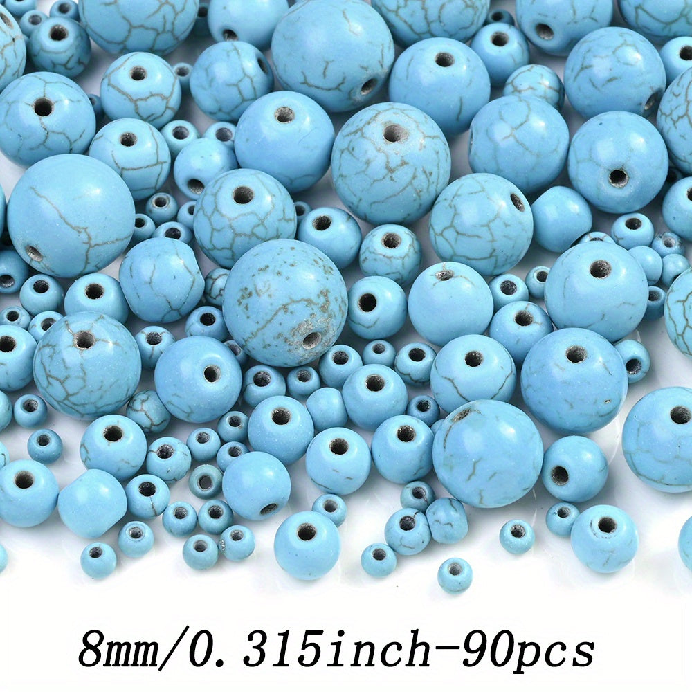 Round Turquoise Stone Beads