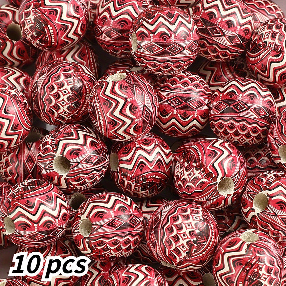 16mm Vintage Boho Wooden Spacer Beads