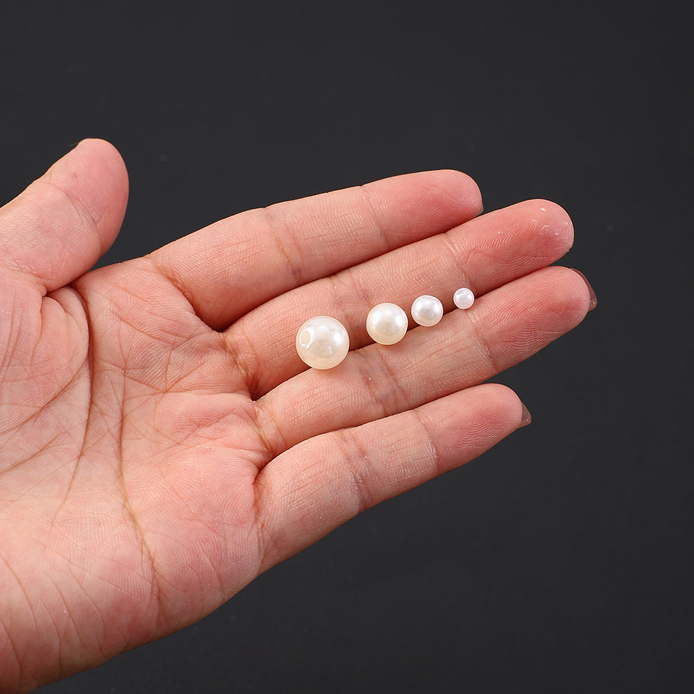 1100pcs 4/6/8/10mm Acrylic Faux Pearl Beads Kit
