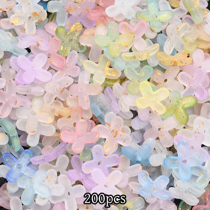 200pcs 10mm Golden Flower Cap Spacer Beads