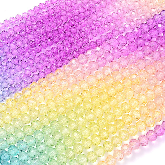 10 Strands Transparent Imitation Crystal Beads