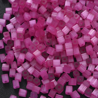 200Pcs Square Glass Beads For Jewelry Making 4MM Seed Beads & Beads Assortments DIY Handmade Bracelet Necklace Crafts Accessories