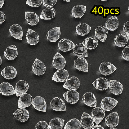 AB Color Faceted Strawberry Glass Beads