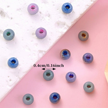Golden Gradient Glass Seed Beads