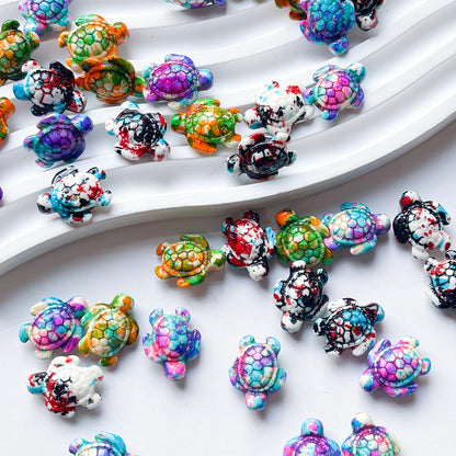Sea Turtle Stone Spacer Beads