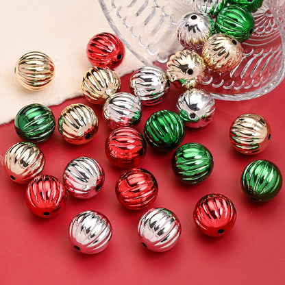 16mm Christmas Pumpkin Acrylic Beads