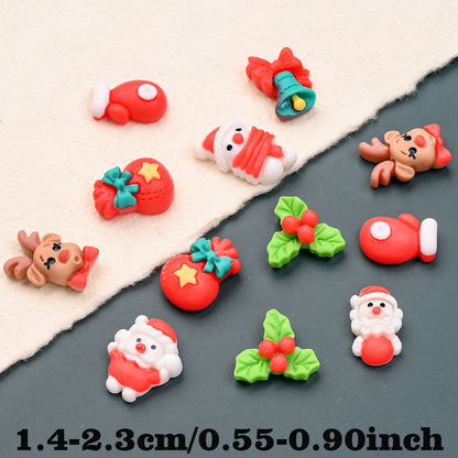 Christmas Resin Flat Back Beads