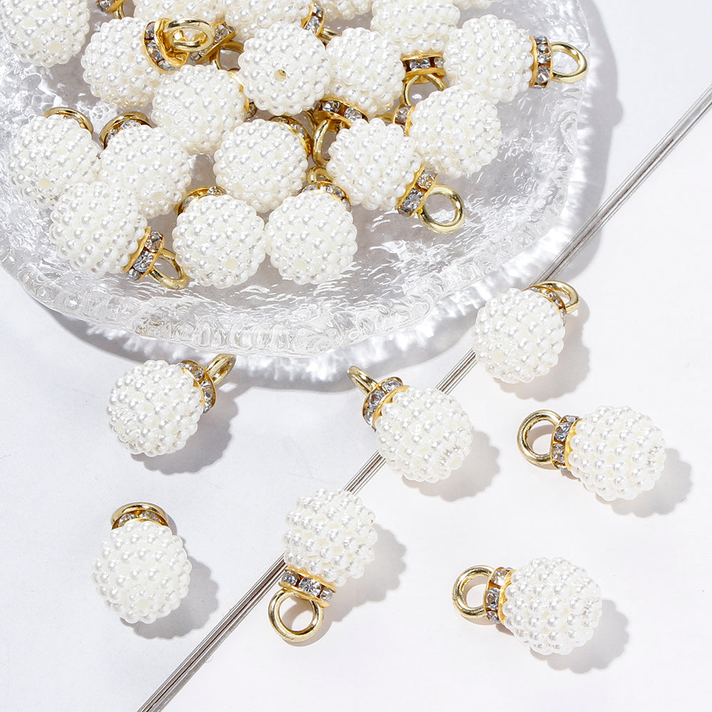 10/20pcs Acrylic Mulberry Imitation Pearl Pendant Beads