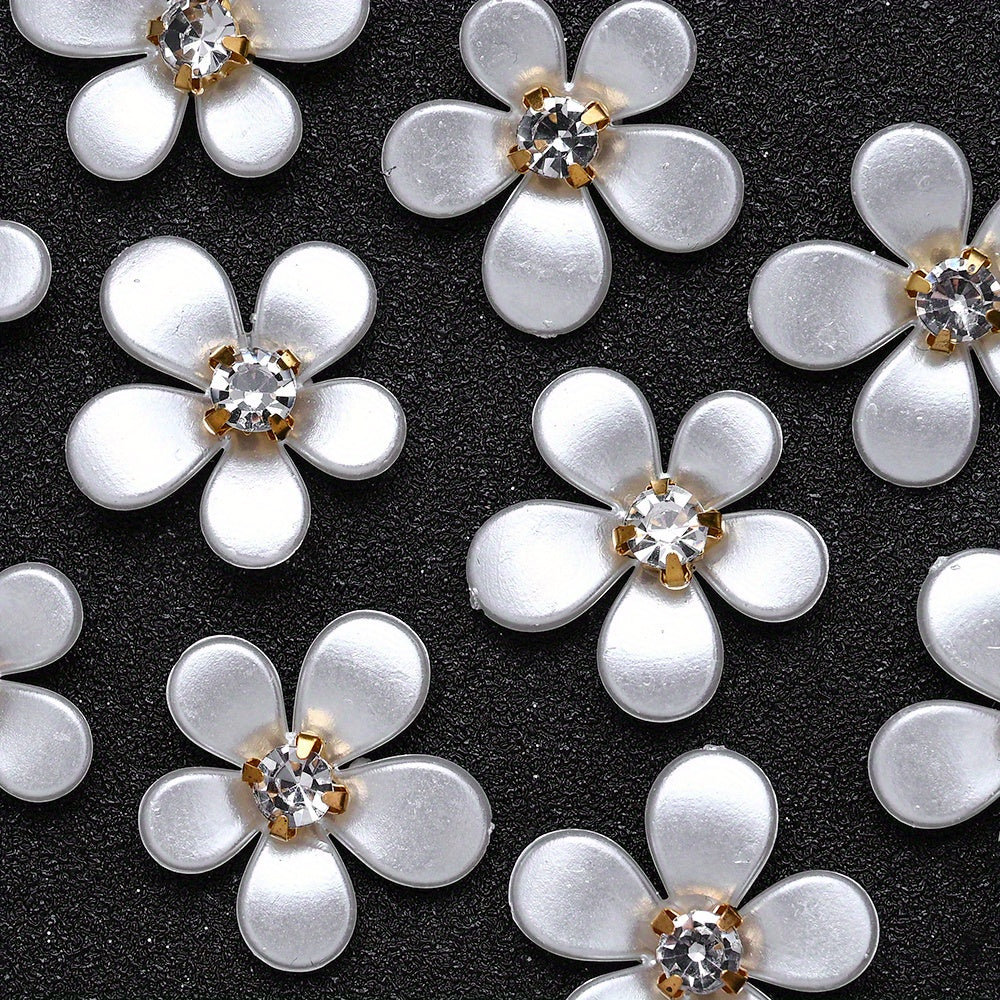 21x22mm Acrylic Five-Petal Flower Beads