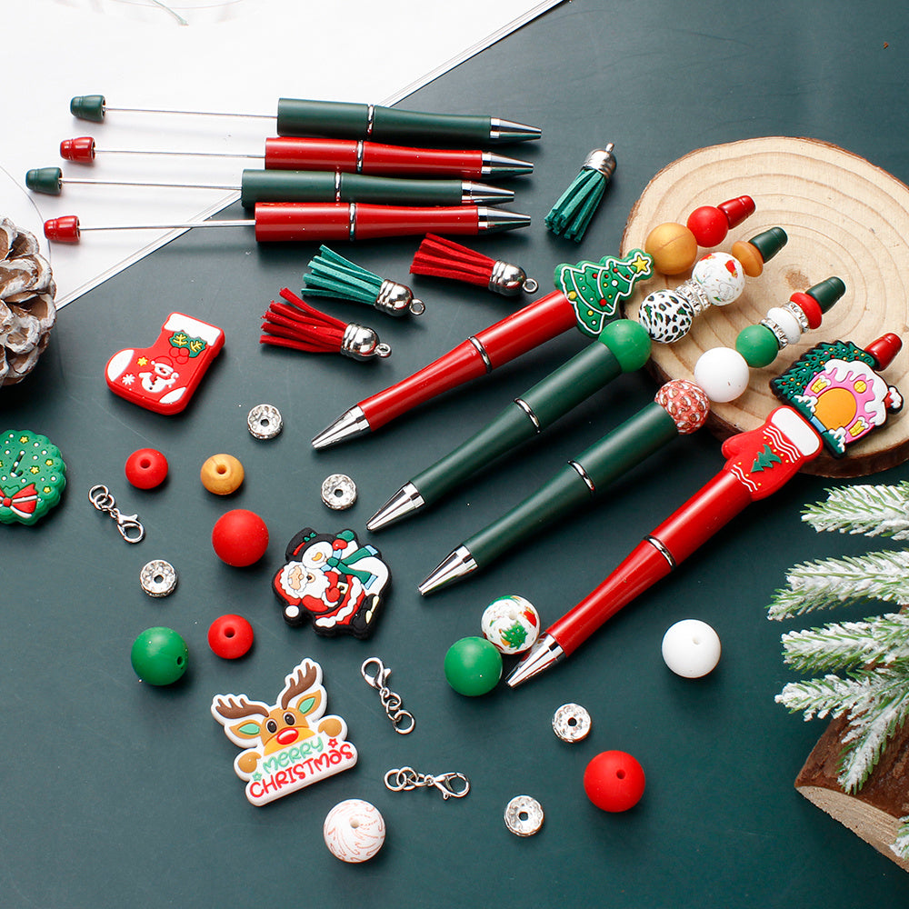 Christmas Silicone Focal Beads Set