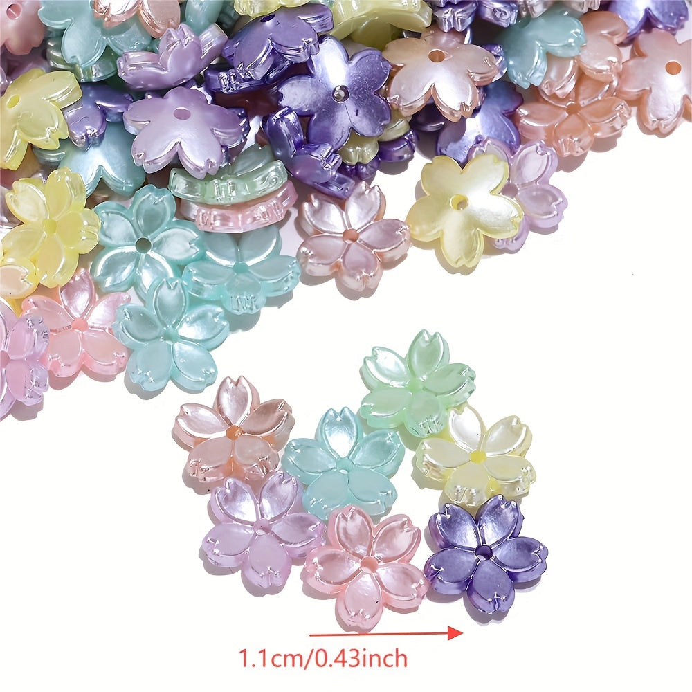 Pentagram Acrylic Round Spacer Beads