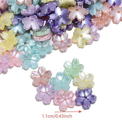 Pentagram Acrylic Round Spacer Beads