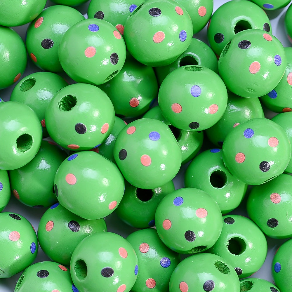 16mm Halloween Wooden Beads