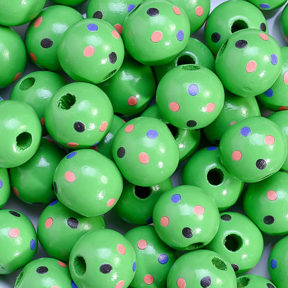 16mm Halloween Wooden Beads