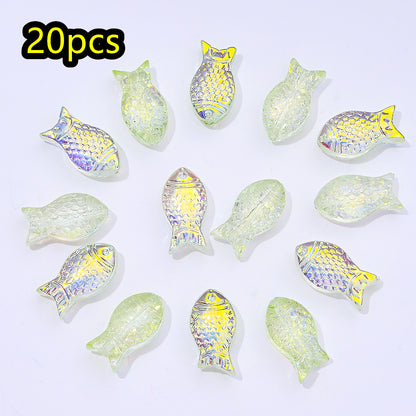 Gradient Goldfish Glass Beads