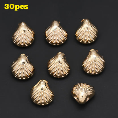 30pcs/set 11x12mm CCB Plastic Shell Beads