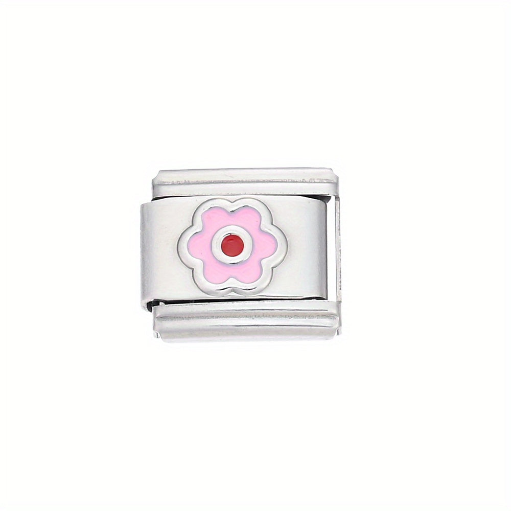 1pc 9x10mm Stainless Steel Petal Module Charm Bead