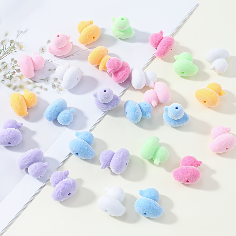 Mixed Candy Colors Acrylic Plush Pentagram Spacer Beads