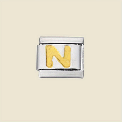 1pc 9x10mm A-Z Letter Link Module Bead