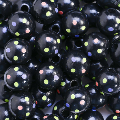 16mm Halloween Wooden Beads