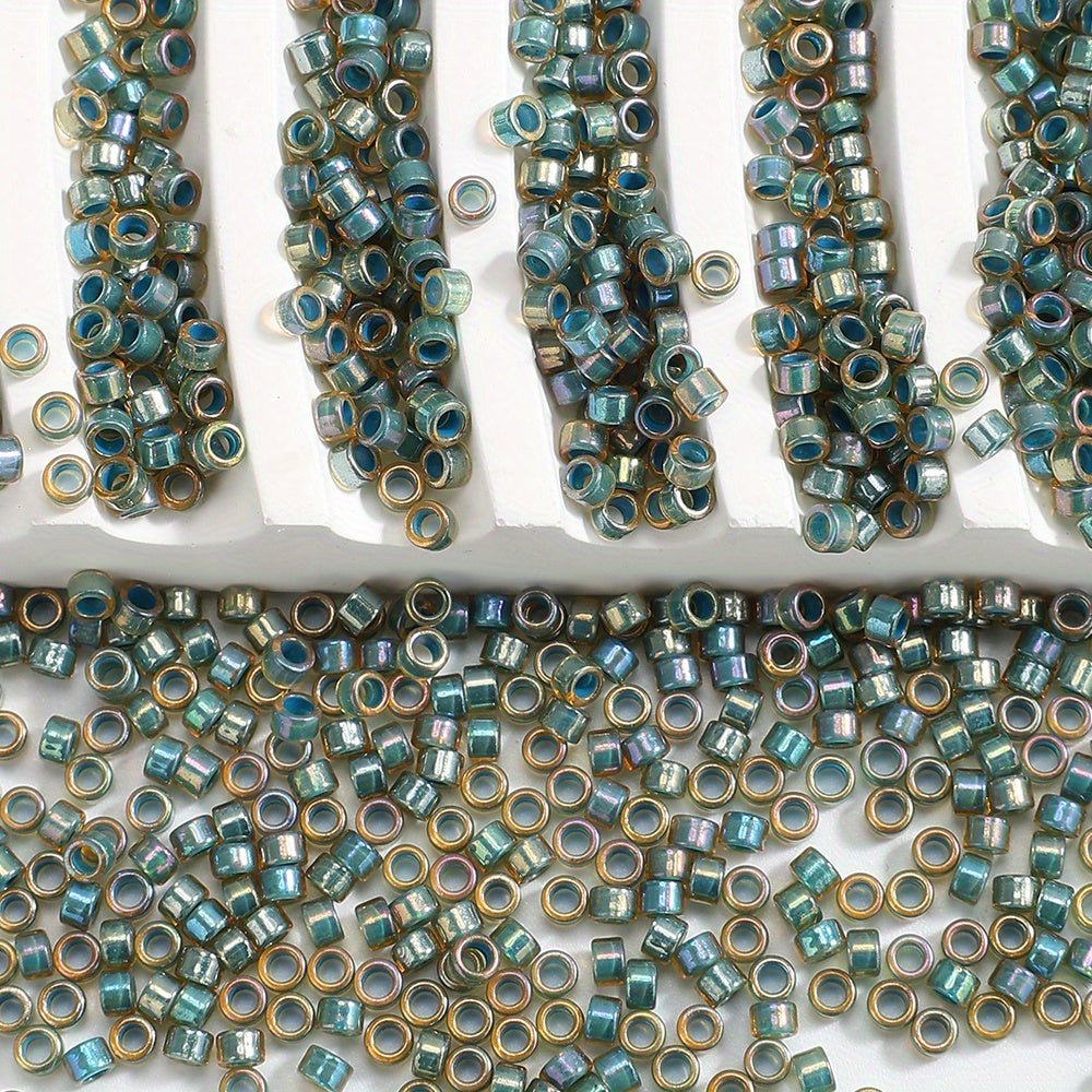 2.5mm Antique Golden Glass Rice Beads