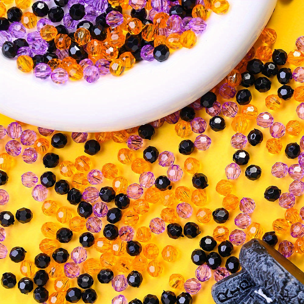 Halloween Multifaceted Acrylic Beads