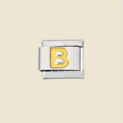 1pc 9x10mm A-Z Letter Link Module Bead