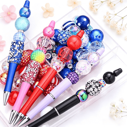 80pcs Acrylic High Gloss Rhinestone Beads Set