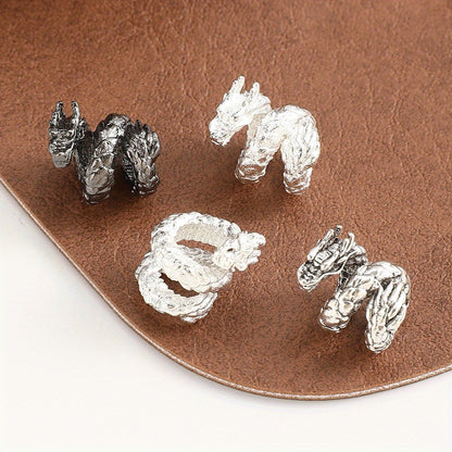 Spiral Dragon Alloy Spacer Beads