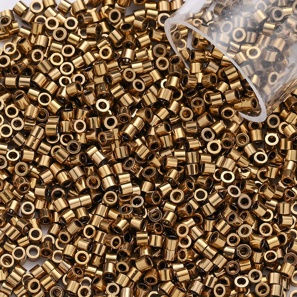1380pcs/set 2mm Metallic Glass Seed Beads