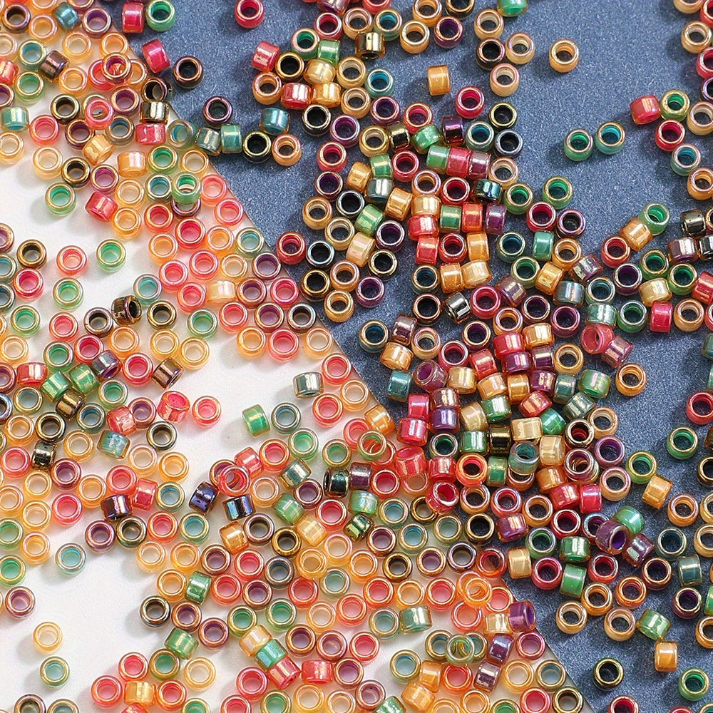 2.5mm Antique Golden Glass Rice Beads