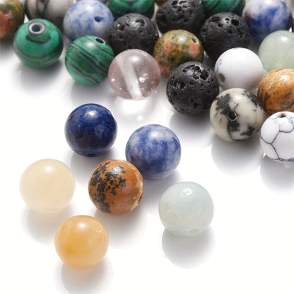 100pcs 8mm Natural Stone Round Beads