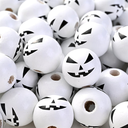 Halloween Printed Wooden Beads