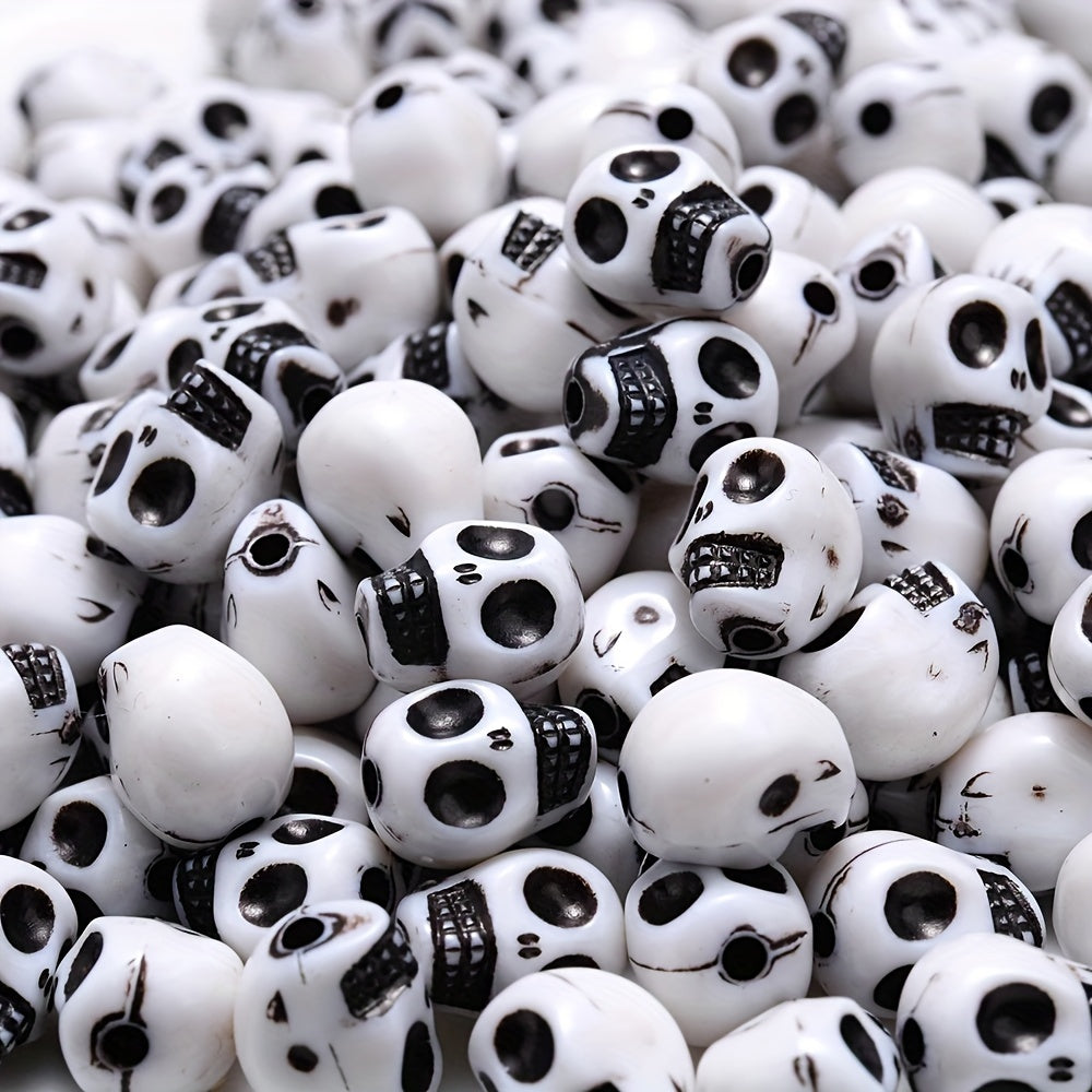 Colorful Acrylic Skull Spacer Beads