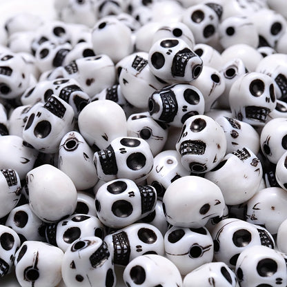 Colorful Acrylic Skull Spacer Beads
