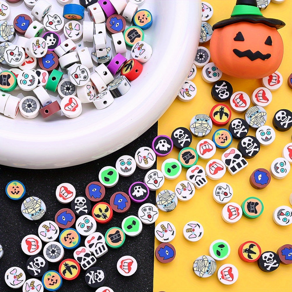 Halloween Ghost Clay Beads