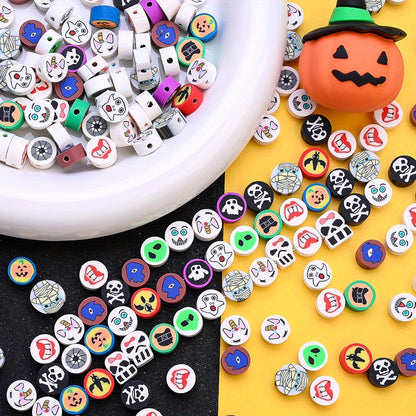 Halloween Ghost Clay Beads