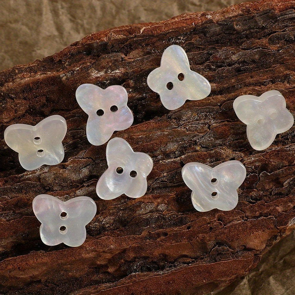 13mm AB Colorful Butterfly Resin Button Beads