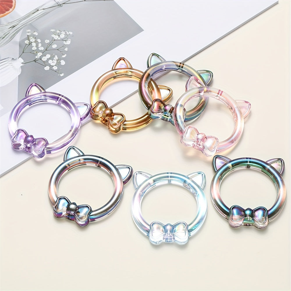 7-Style Multicolor Acrylic Loose Spacer Beads