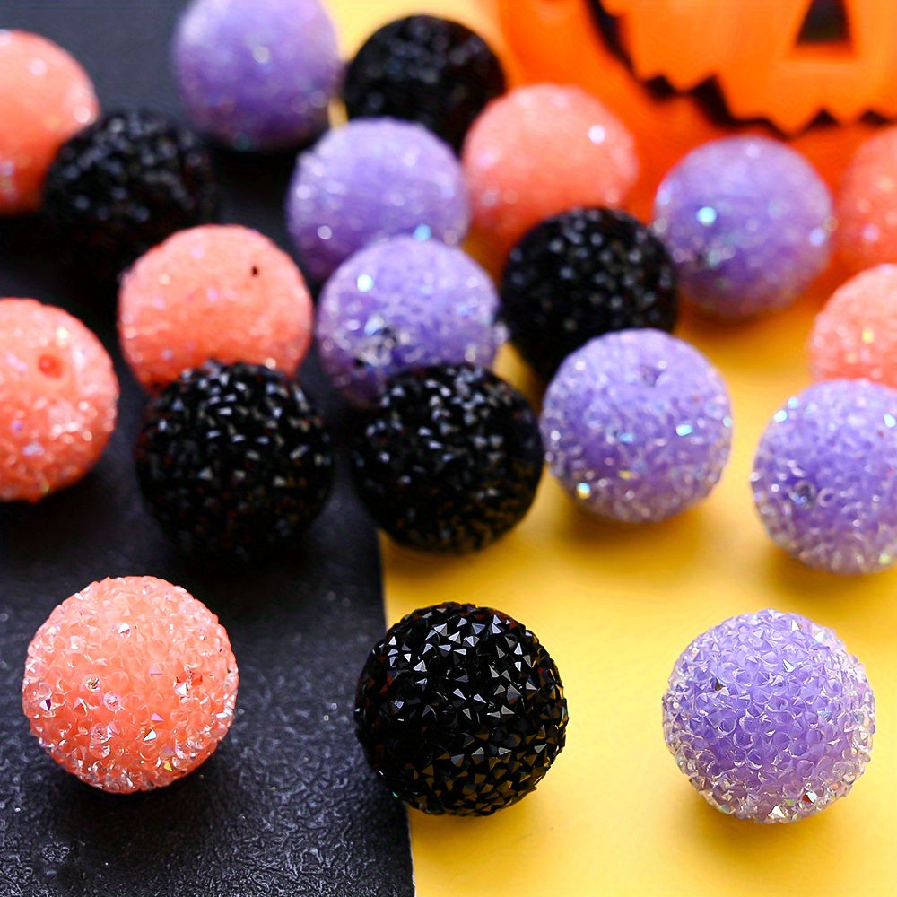 16mm Halloween Rhinestone Bayberry Ball Beads