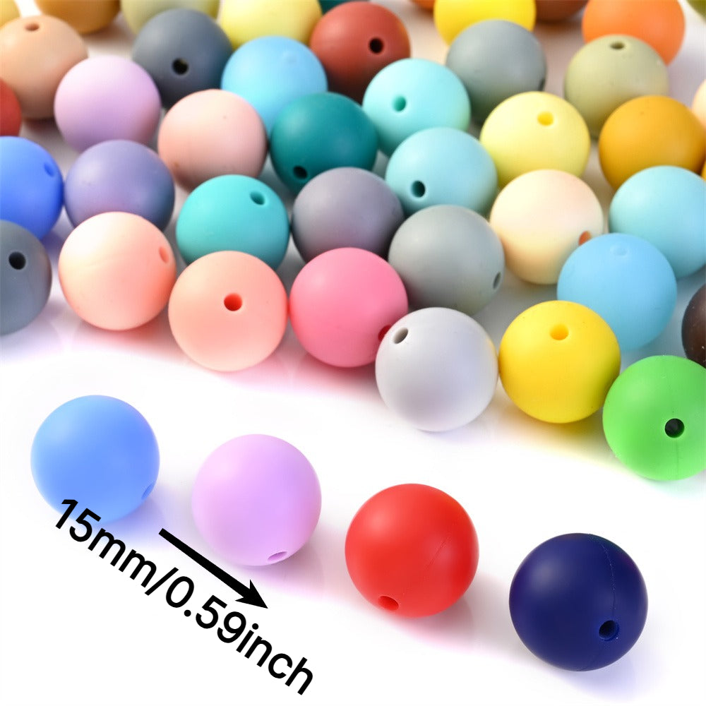 Round Silicone Spacer Beads