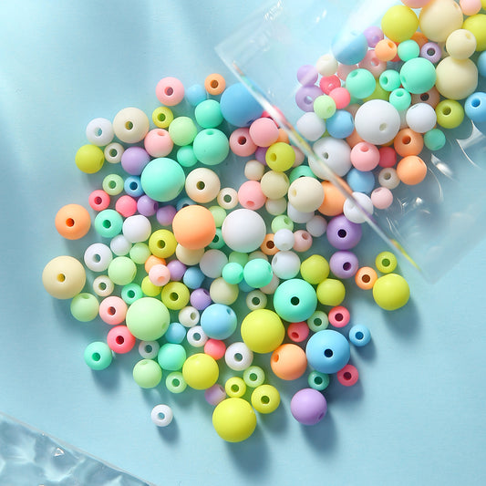 Macaron Matte Acrylic Beads