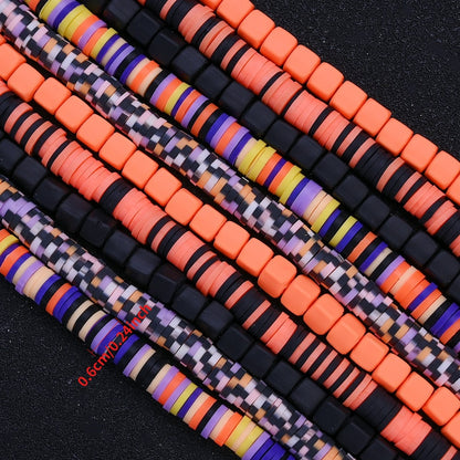 6mm Halloween Clay Slice Beads