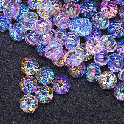 15mm UV Coated Pumpkin Acrylic Beads