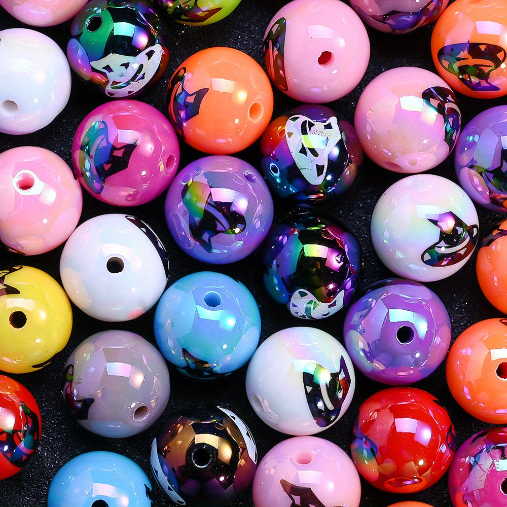 16mm Halloween AB Color Acrylic Beads
