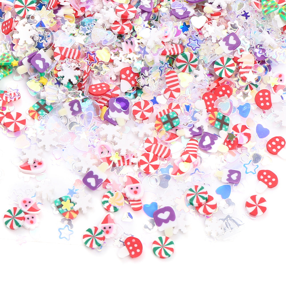 Christmas Soft Clay Beads