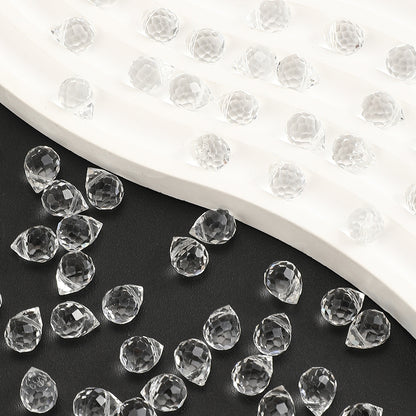 8x10mm Strawberry Water Drop Glass Beads