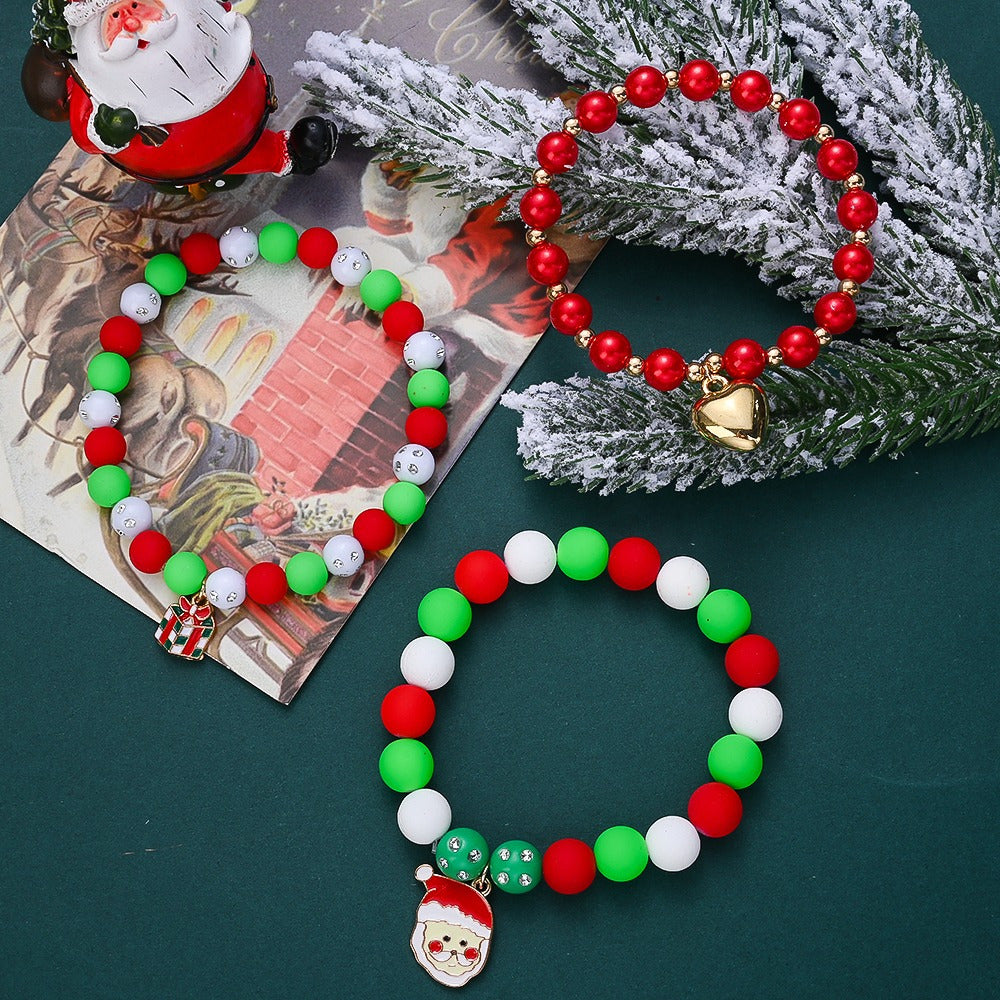 Christmas Acrylic Bracelet Beads Set