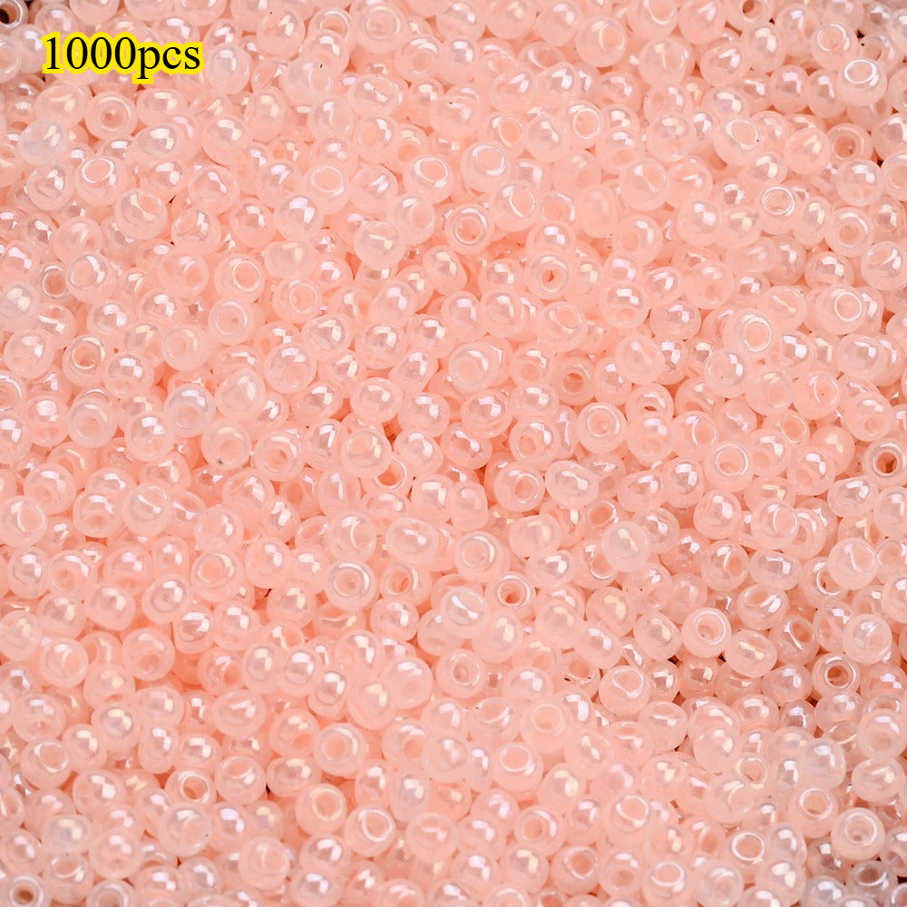 1000pcs 2mm Random Color Glass Seed Beads