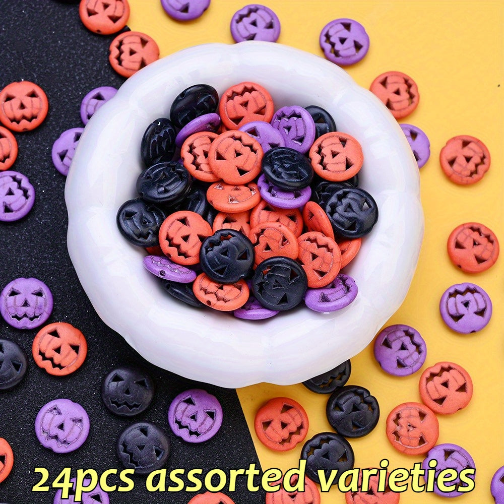 15mm Evil Pumpkin Acrylic Beads